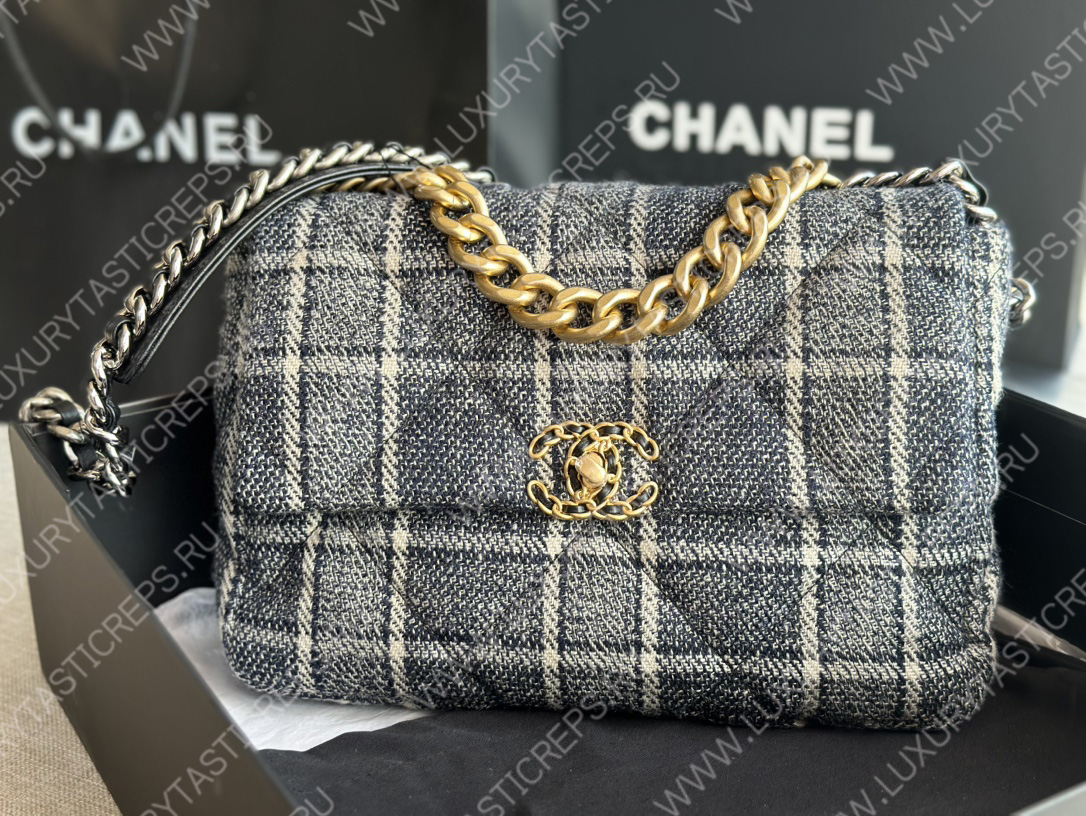Ch*el 19 large handbag multicolor as1161