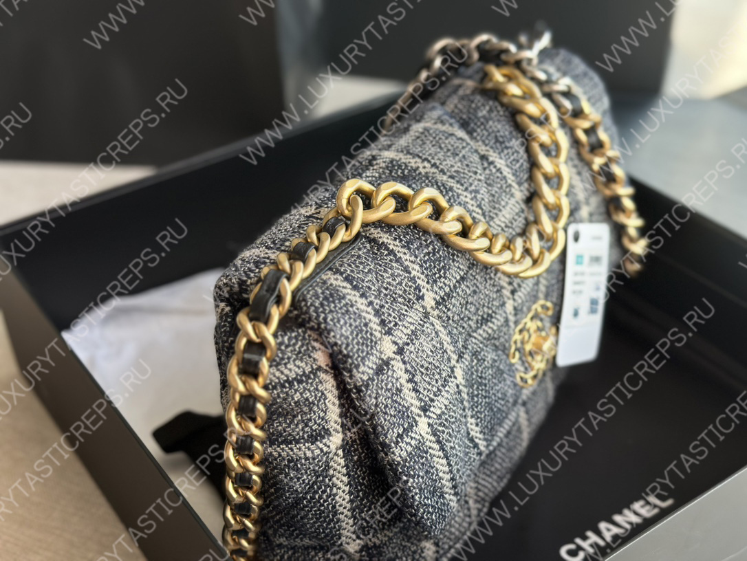 Ch*el 19 large handbag multicolor as1161