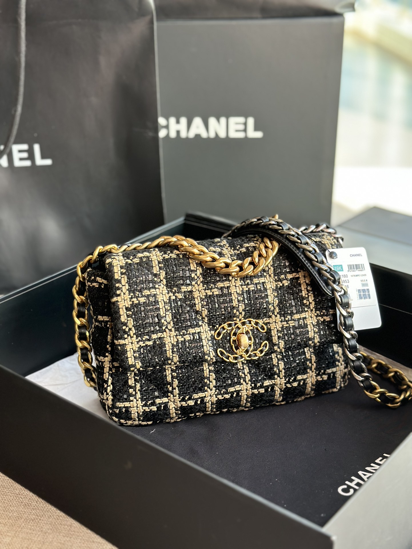 Ch*el 19 handbag multicolor as1161