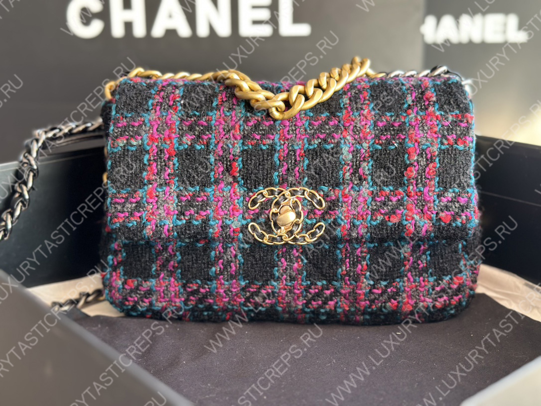 Ch*el 19 handbag multicolor as1161