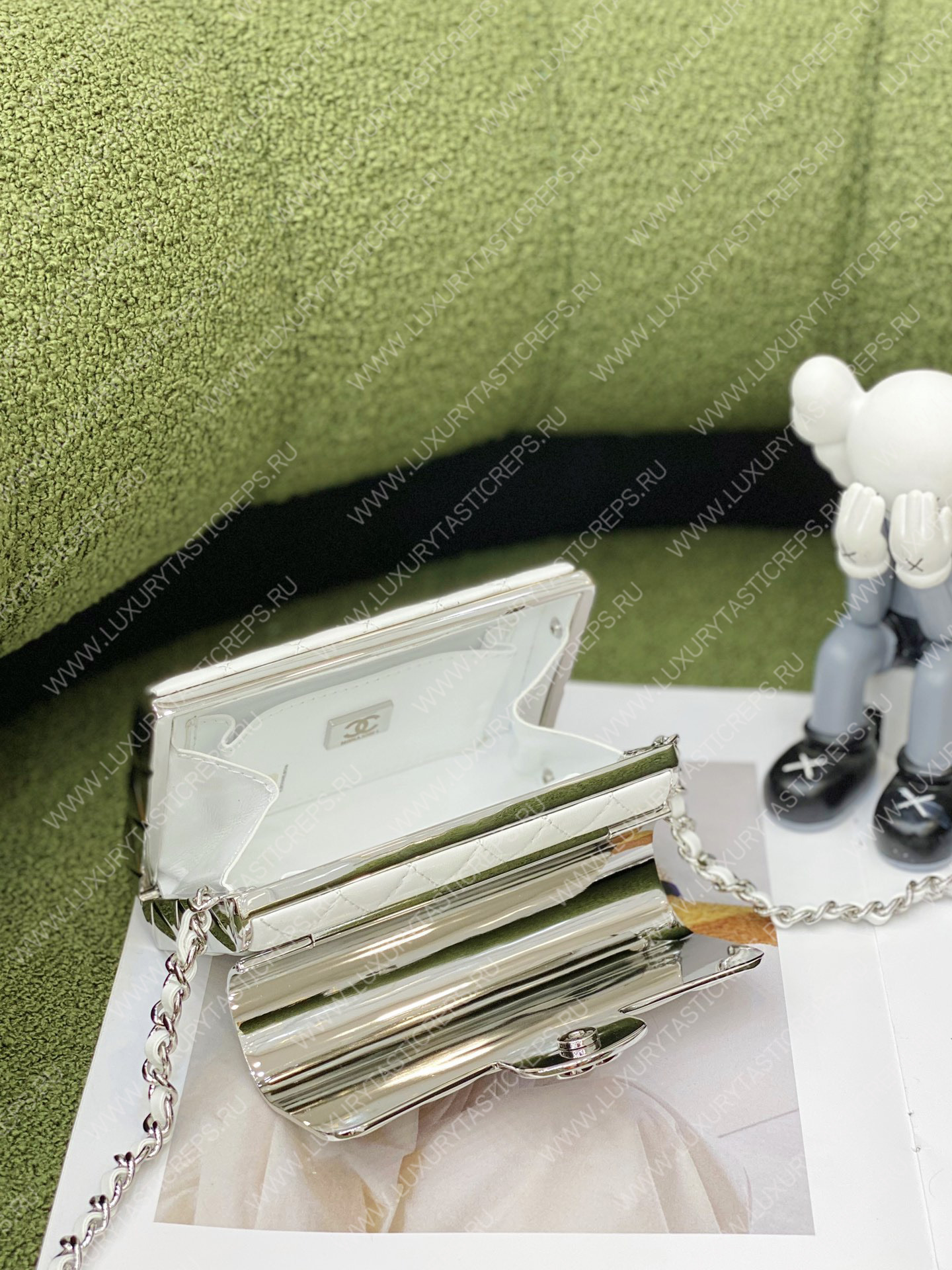 Ch*el mini flap bag white as3897
