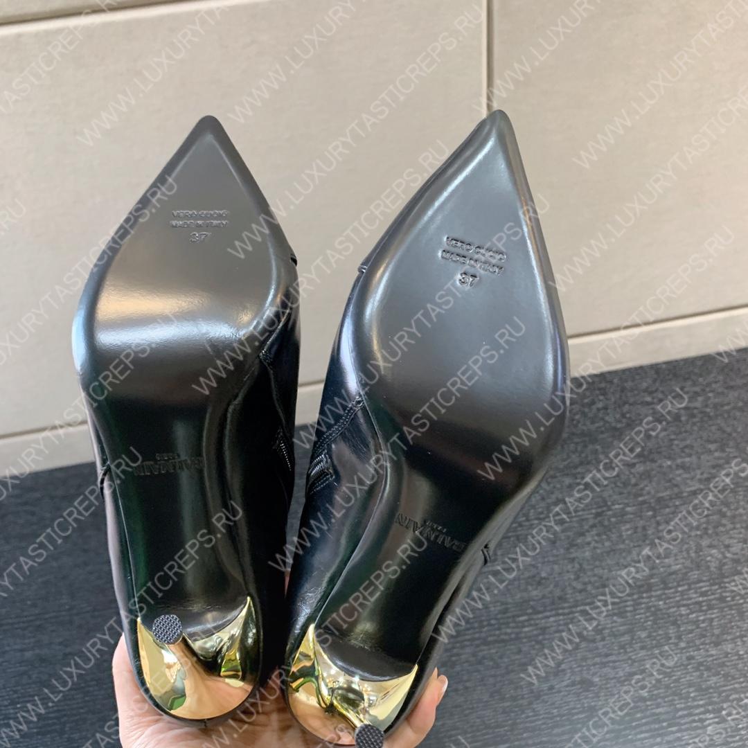 BALMAIN RONI ANKLE BOOTS BLACK YN1TA522LVIT