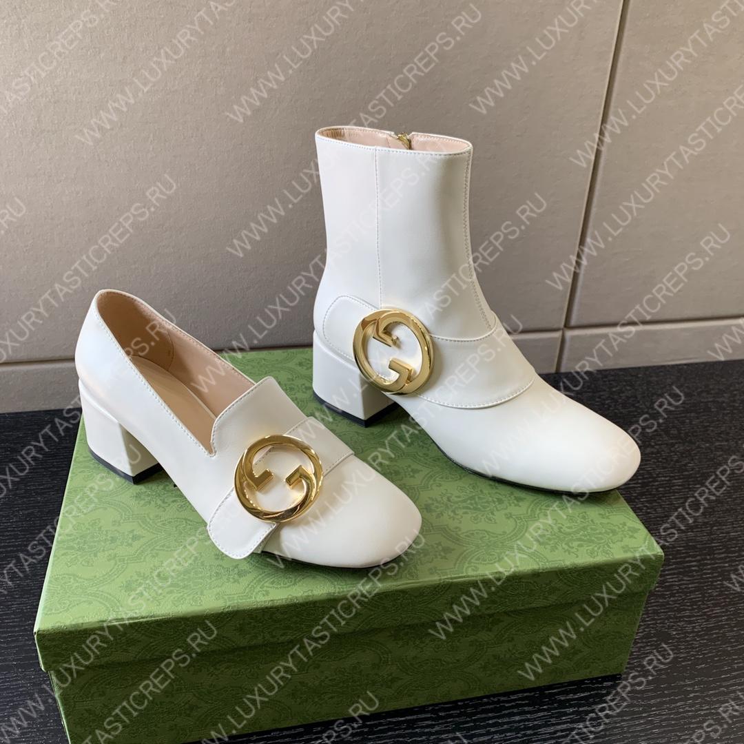 G*u*i blondie ankle boot white ‎700016