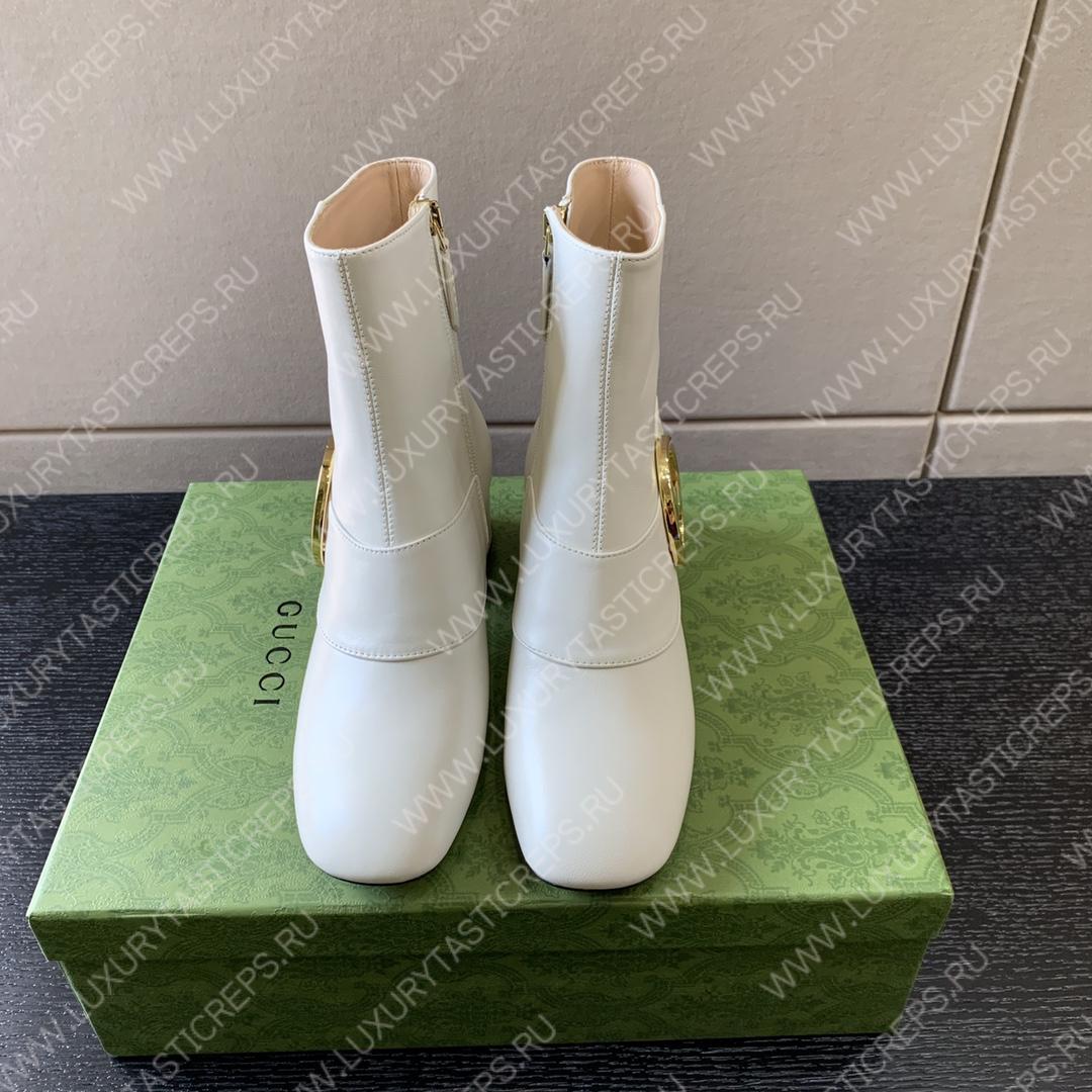 G*u*i blondie ankle boot white ‎700016