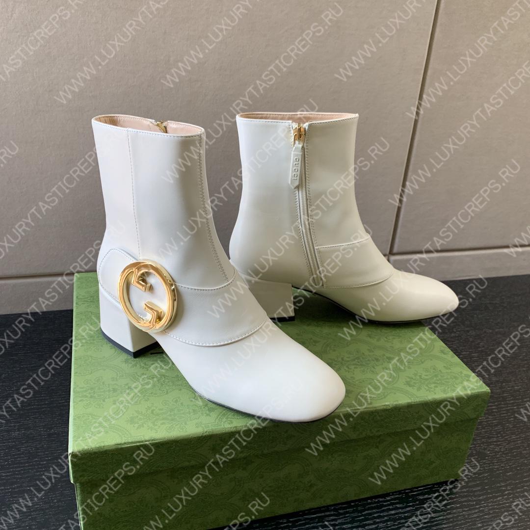 G*u*i blondie ankle boot white ‎700016
