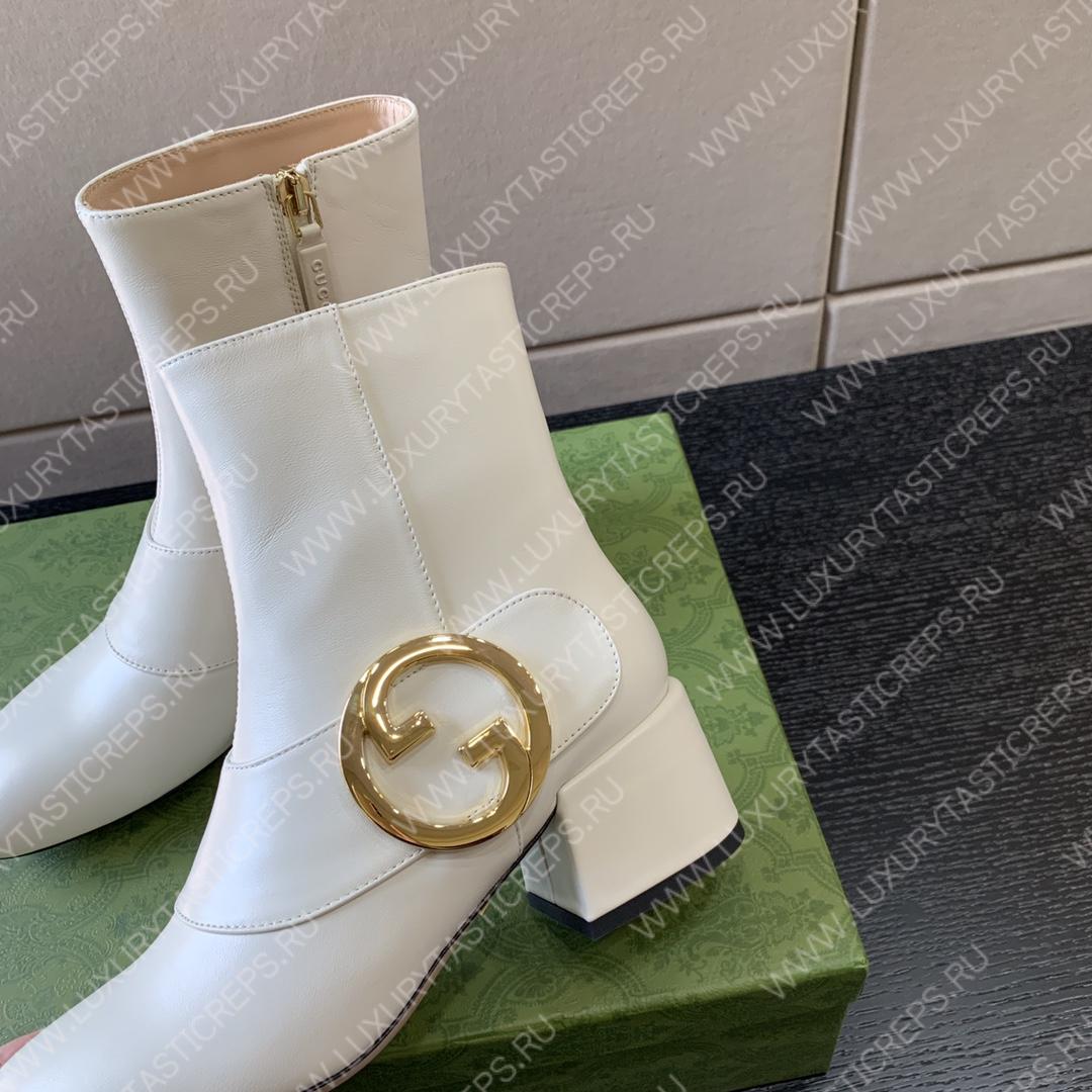 G*u*i blondie ankle boot white ‎700016