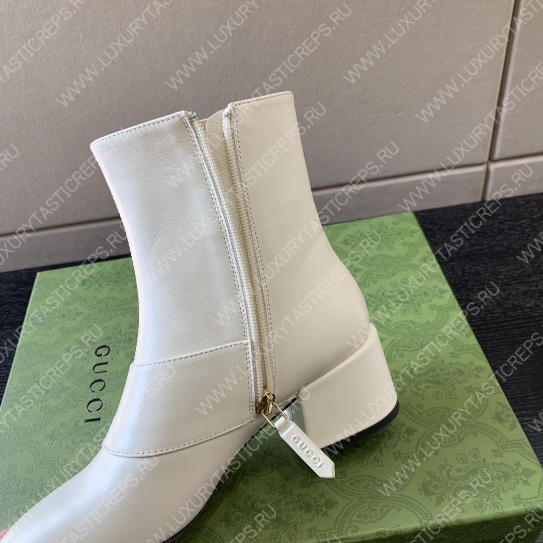 G*u*i blondie ankle boot white ‎700016