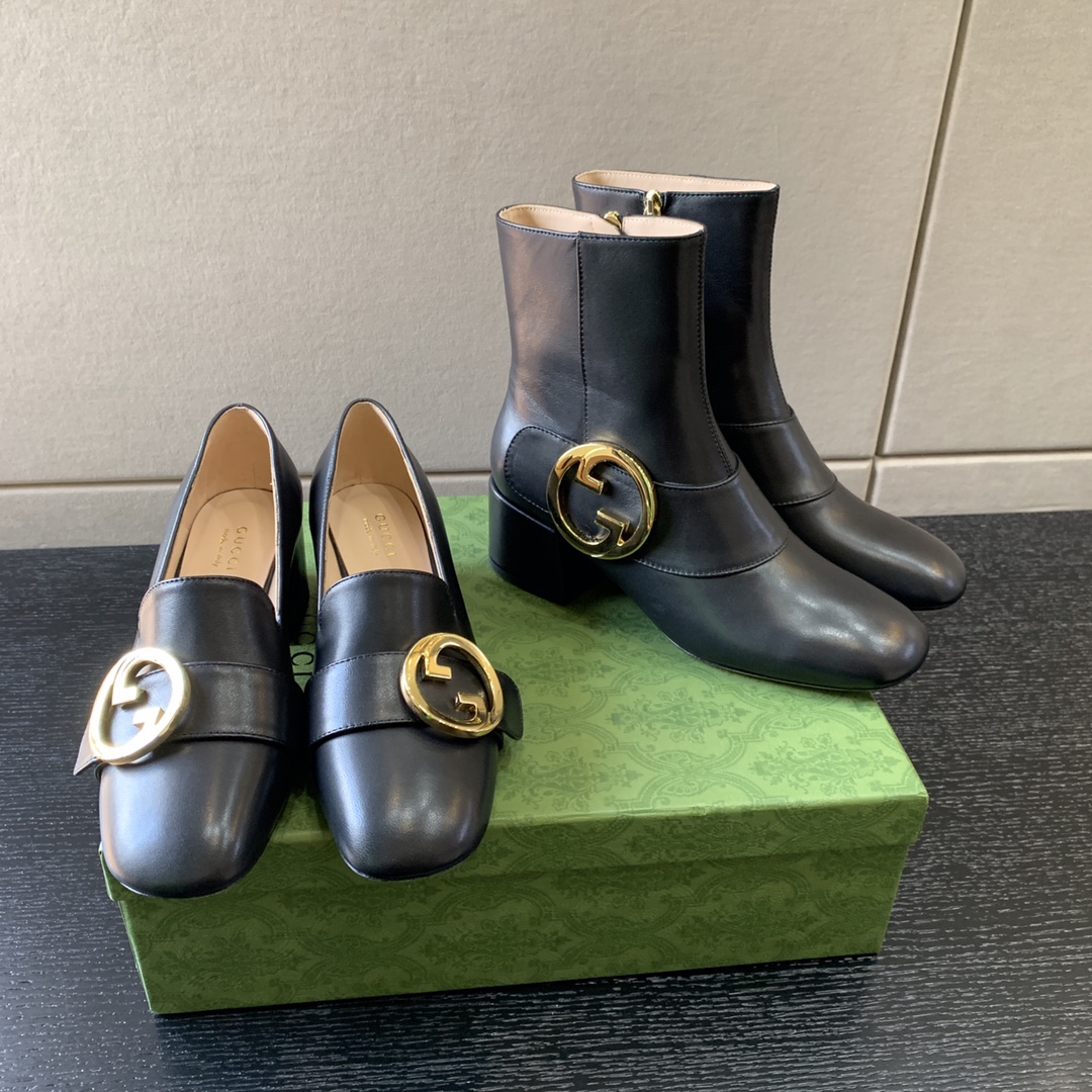 G*u*i blondie ankle boot black ‎700016