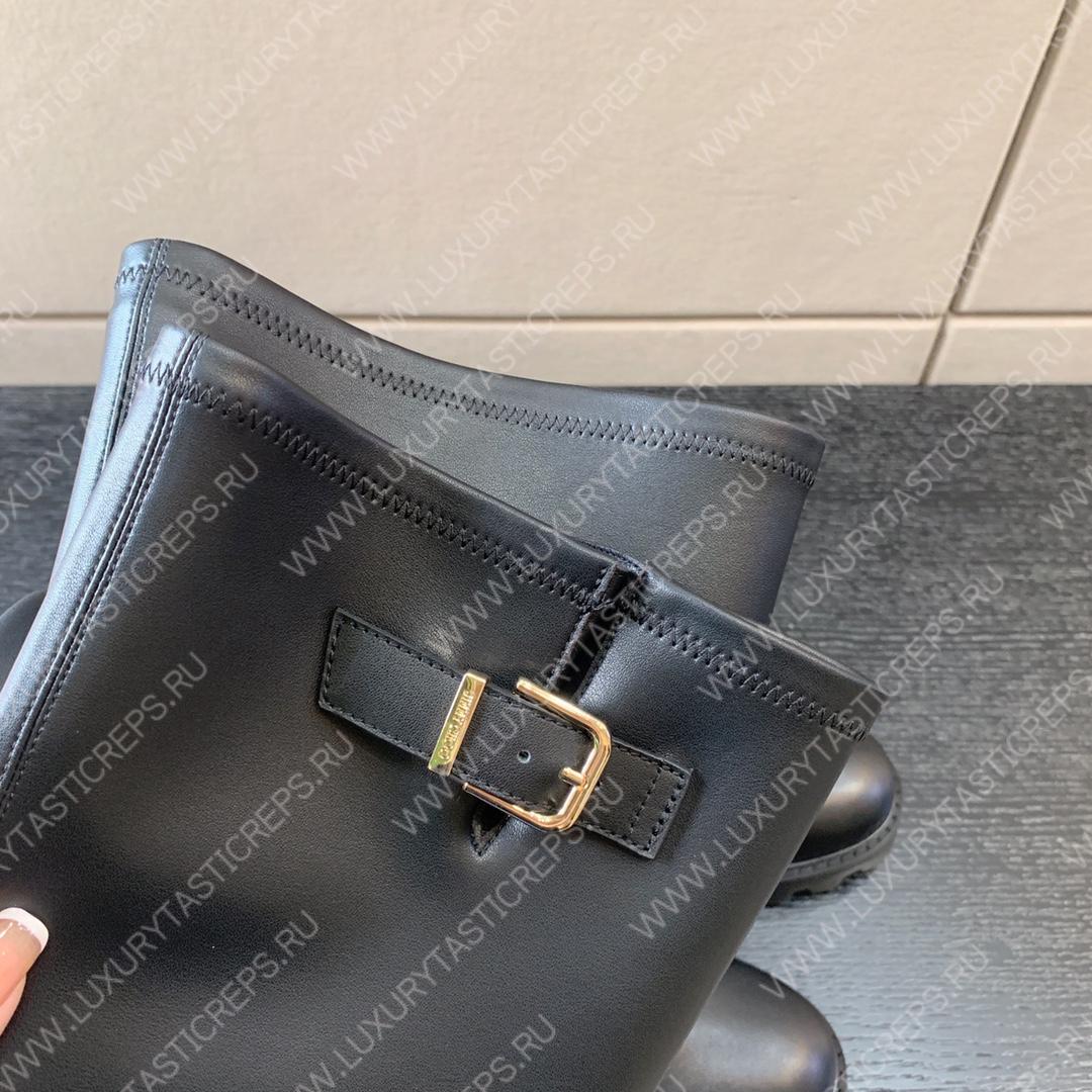 JIMMY CHOO BIKER II OVER THE KNEE BLACK BIKERIIOTKFLATQOZ