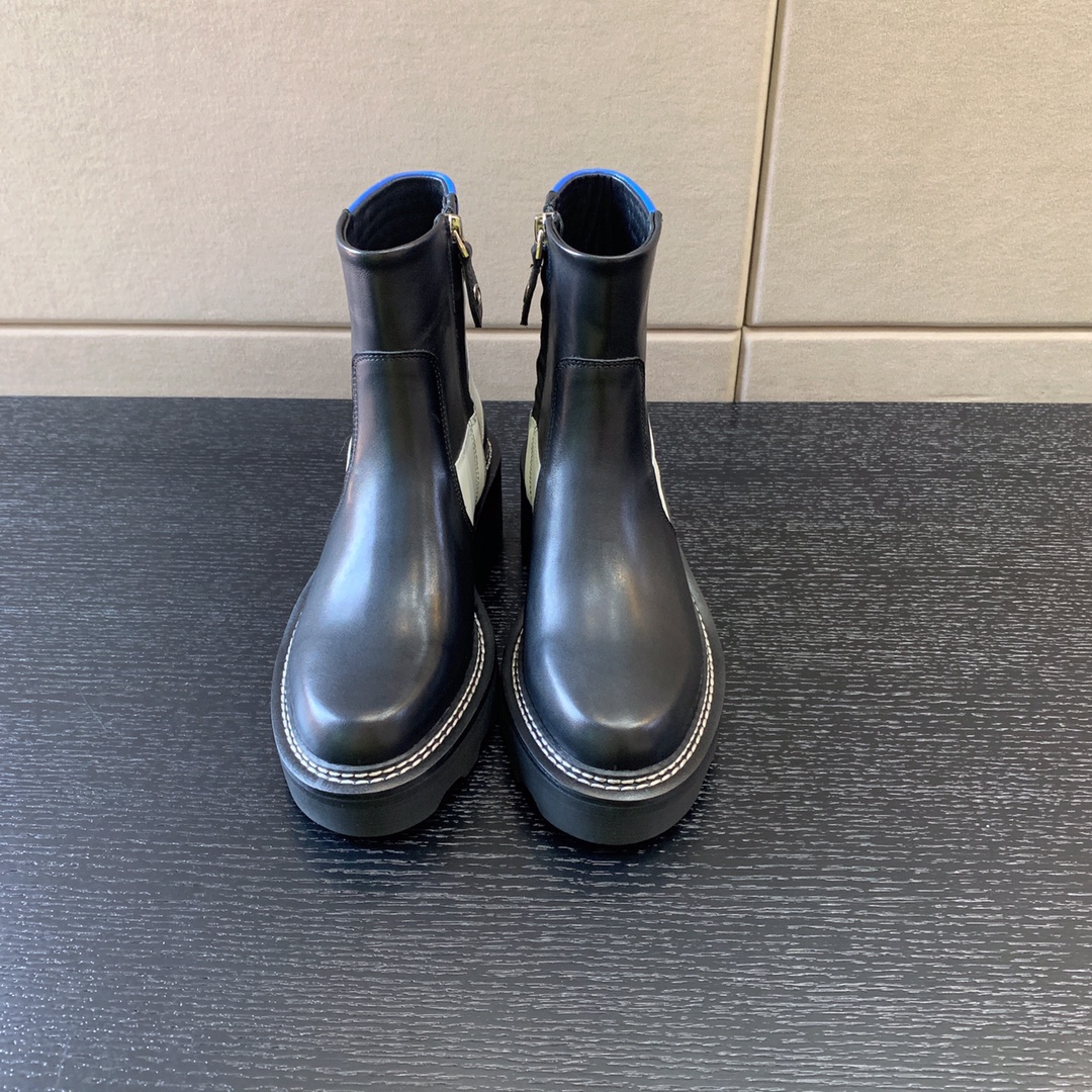 l**is V*t*n beaubourg ankle boots black and blue 1a9obp