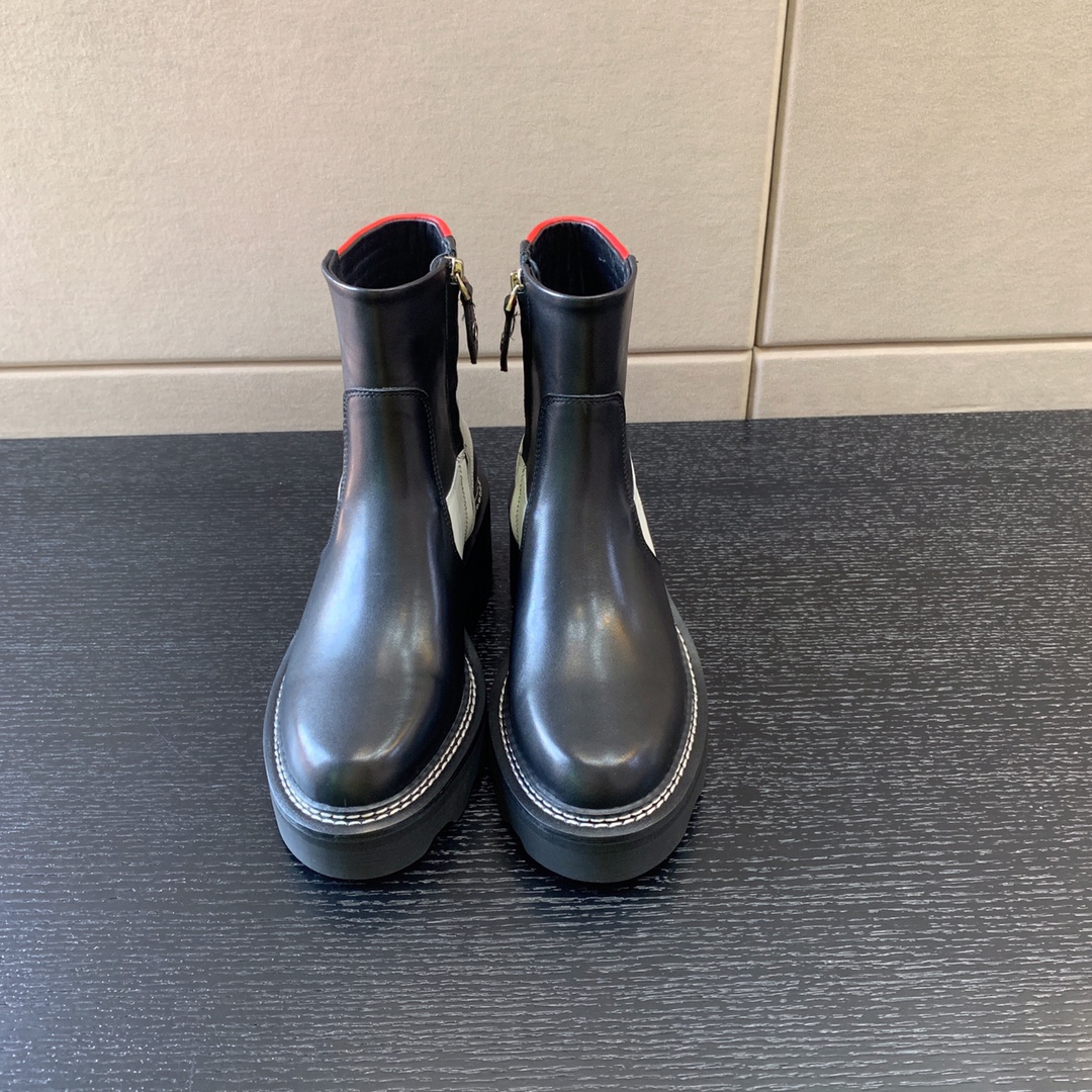 l**is V*t*n beaubourg ankle boots black and red 1a9obp