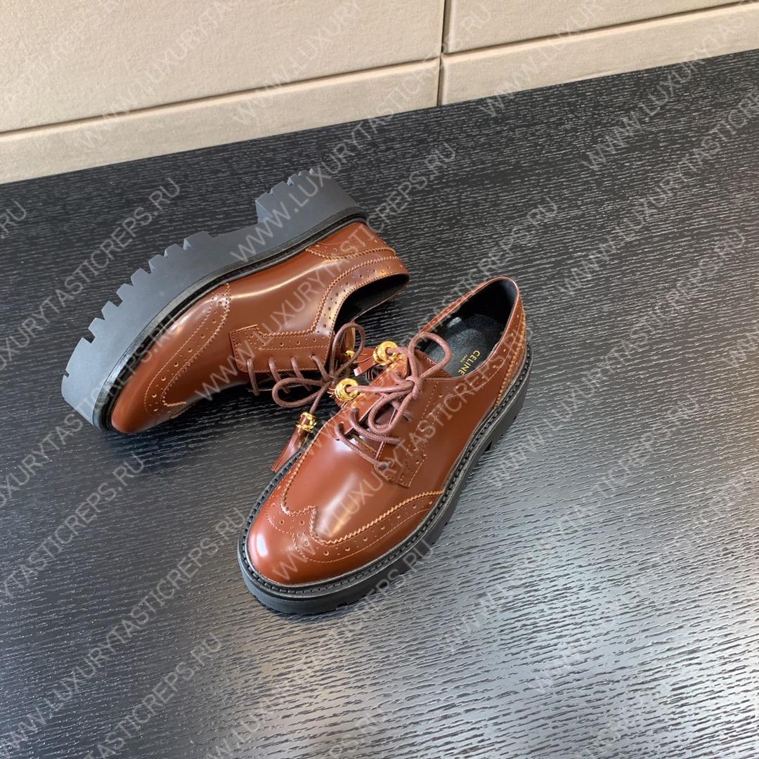 Ce**e bulky brogue derby loafers fox red 348443602c