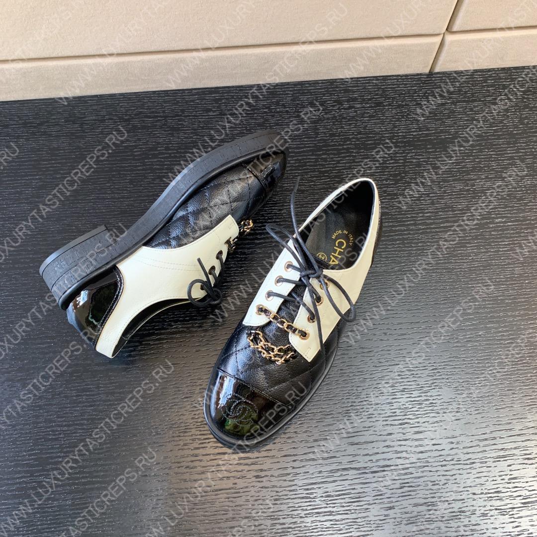 Ch*el sneakers black and white g39393