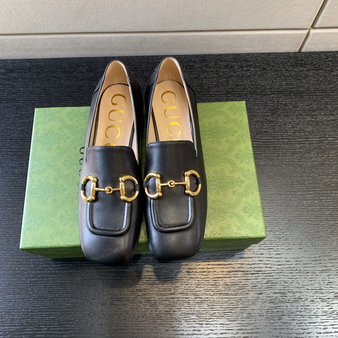 G*u*i horsebit loafer black ‎414998