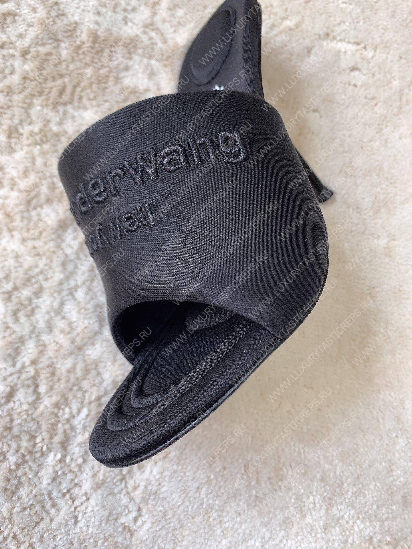 ALEXANDER WANG HIGH MULE BLACK 30221S020001