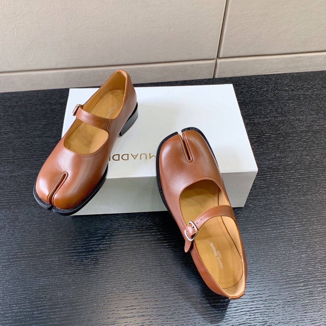 ma*s*n Ma*i*la tabi mary-janes brown s39wl0119p3292t8013