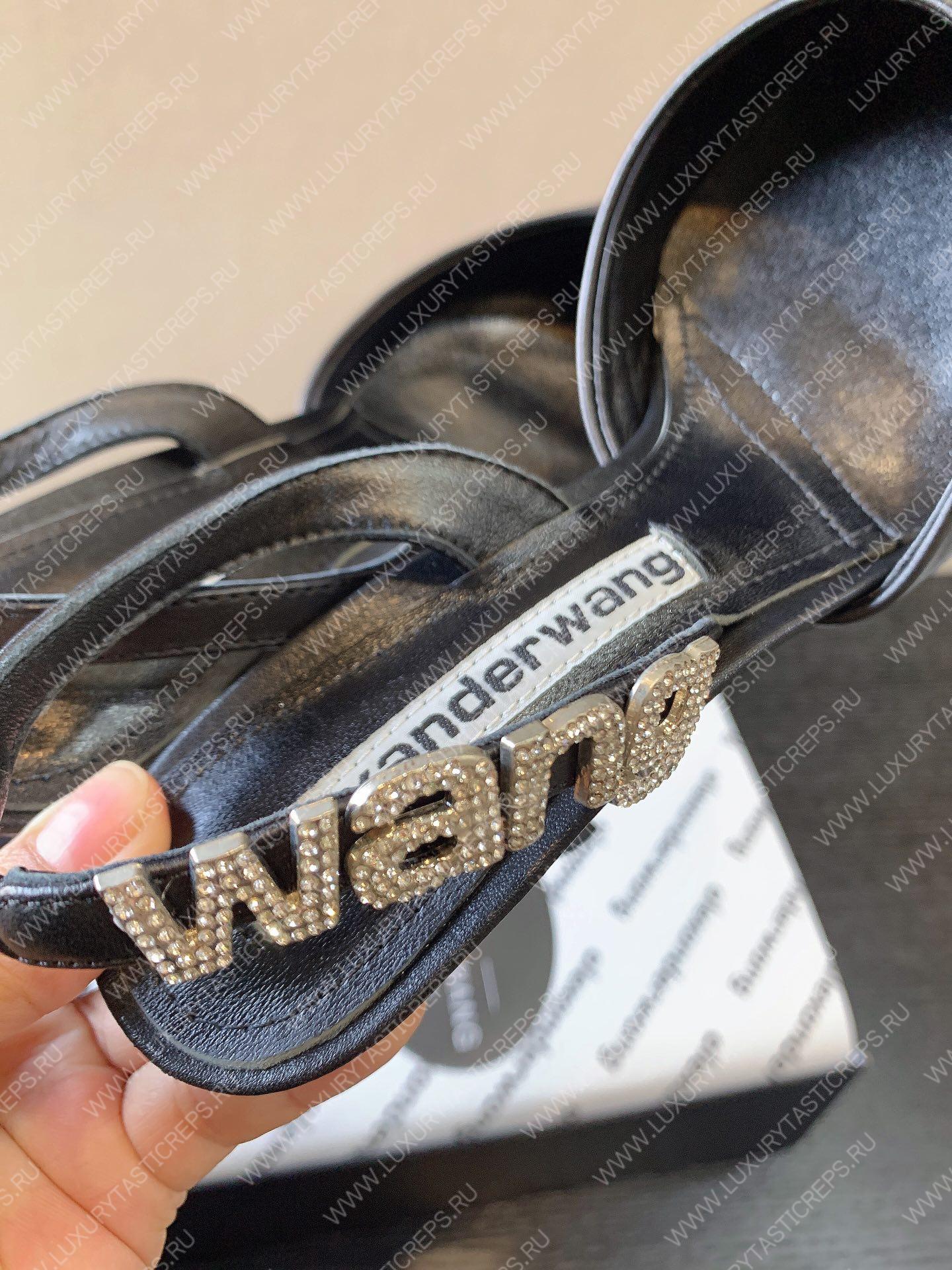 ALEXANDER WANG DELPHINE PUMPS LEATHER BLACK 30123P