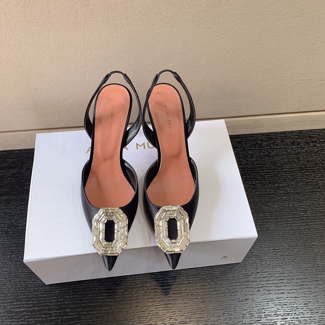 AMINA MUADDI CAMELIA SLING 105 BLACK AM9004