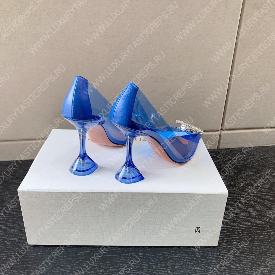 AMINA MUADDI BEGUM GLASS PUMP BLUE AM8002