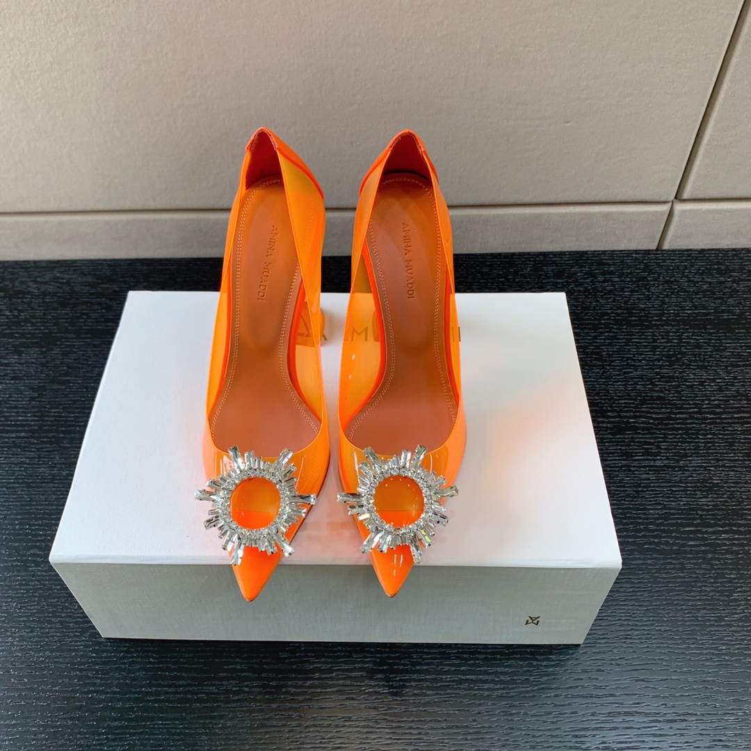 AMINA MUADDI BEGUM GLASS PUMP ORANGE AM8002