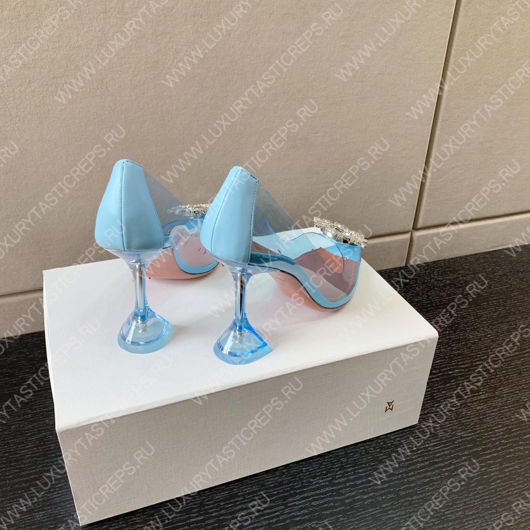 AMINA MUADDI BEGUM GLASS PUMP SKY BLUE AM8002