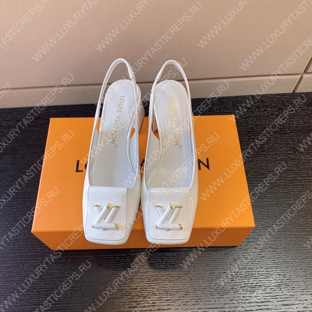 l**is V*t*n slingback shake pump white 1ab0qq