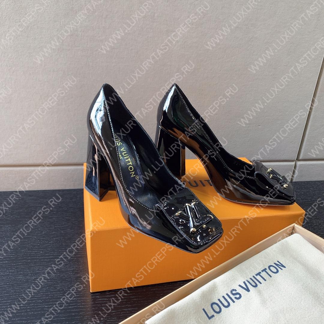 L**is vitton shake pumps leather black 1ab2kc