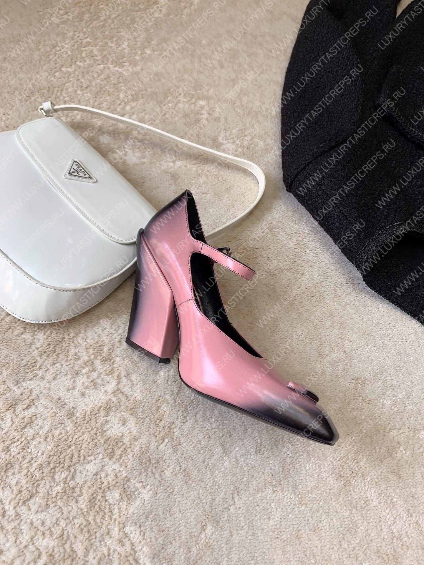 Pra*a brushed pumps leather alabaster pink 1i982m