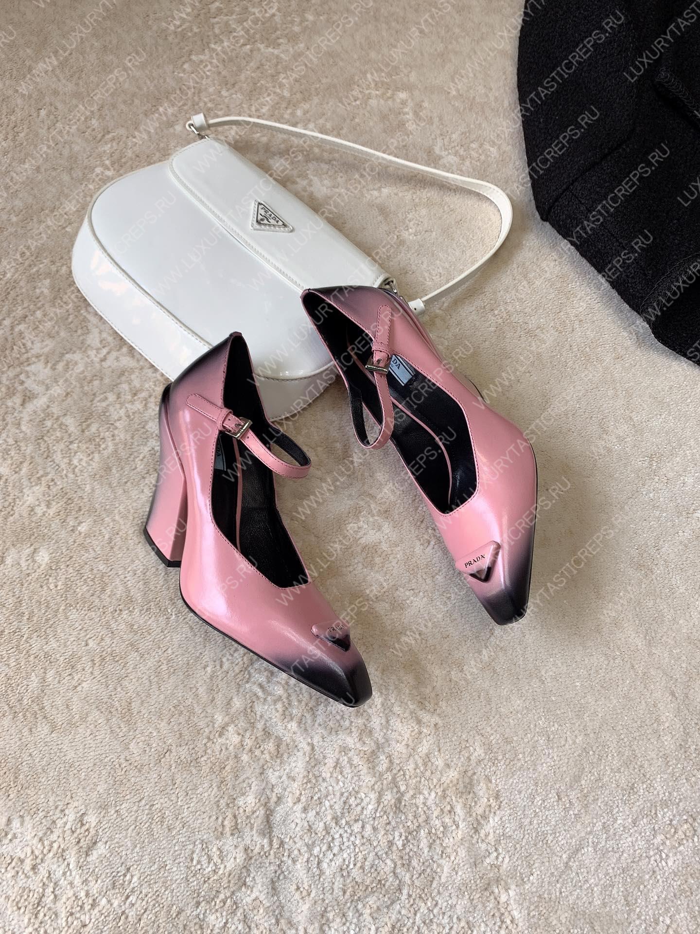 Pra*a brushed pumps leather alabaster pink 1i982m