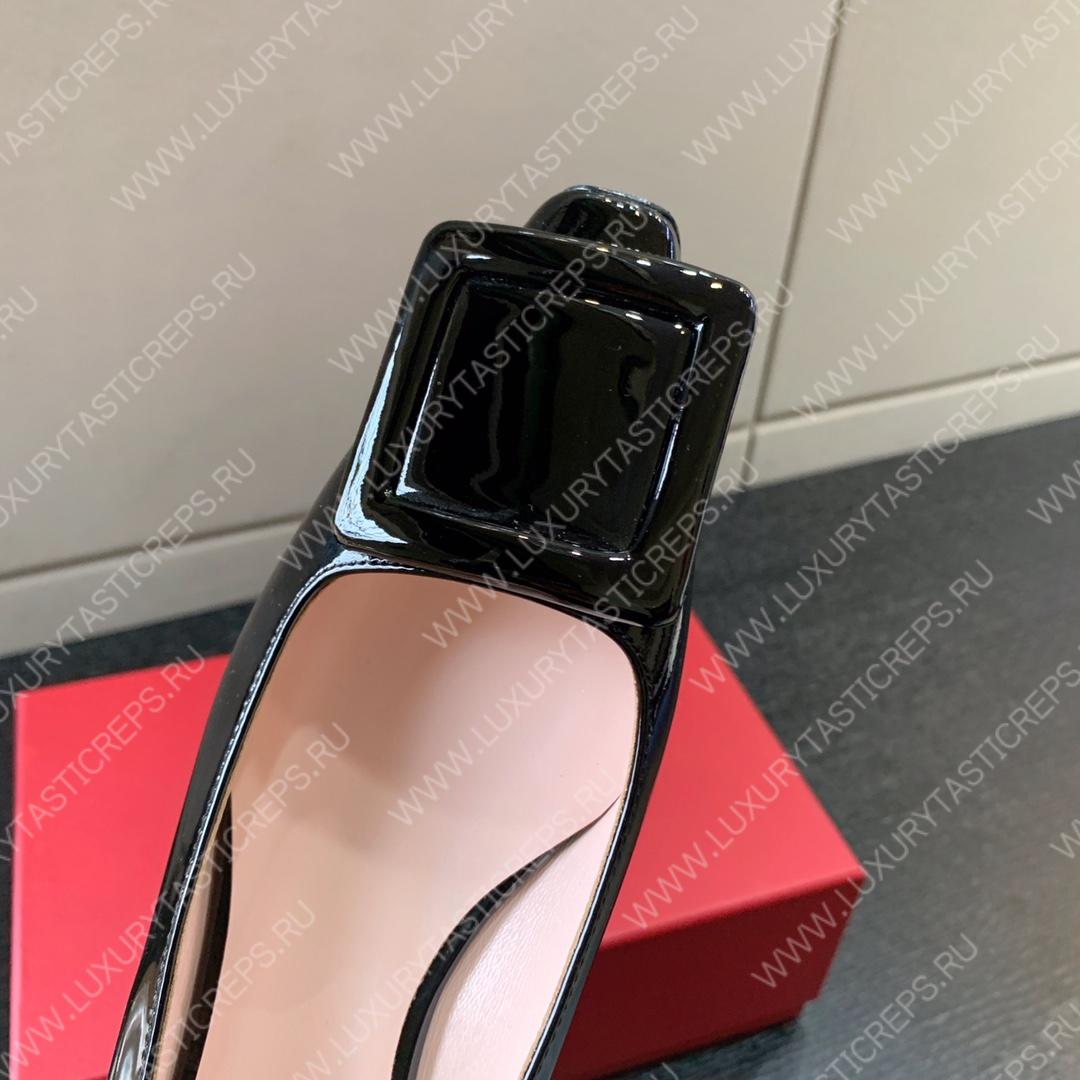 ROGER VIVIER CITY PUMPS LEATHER BLACK RVW6183