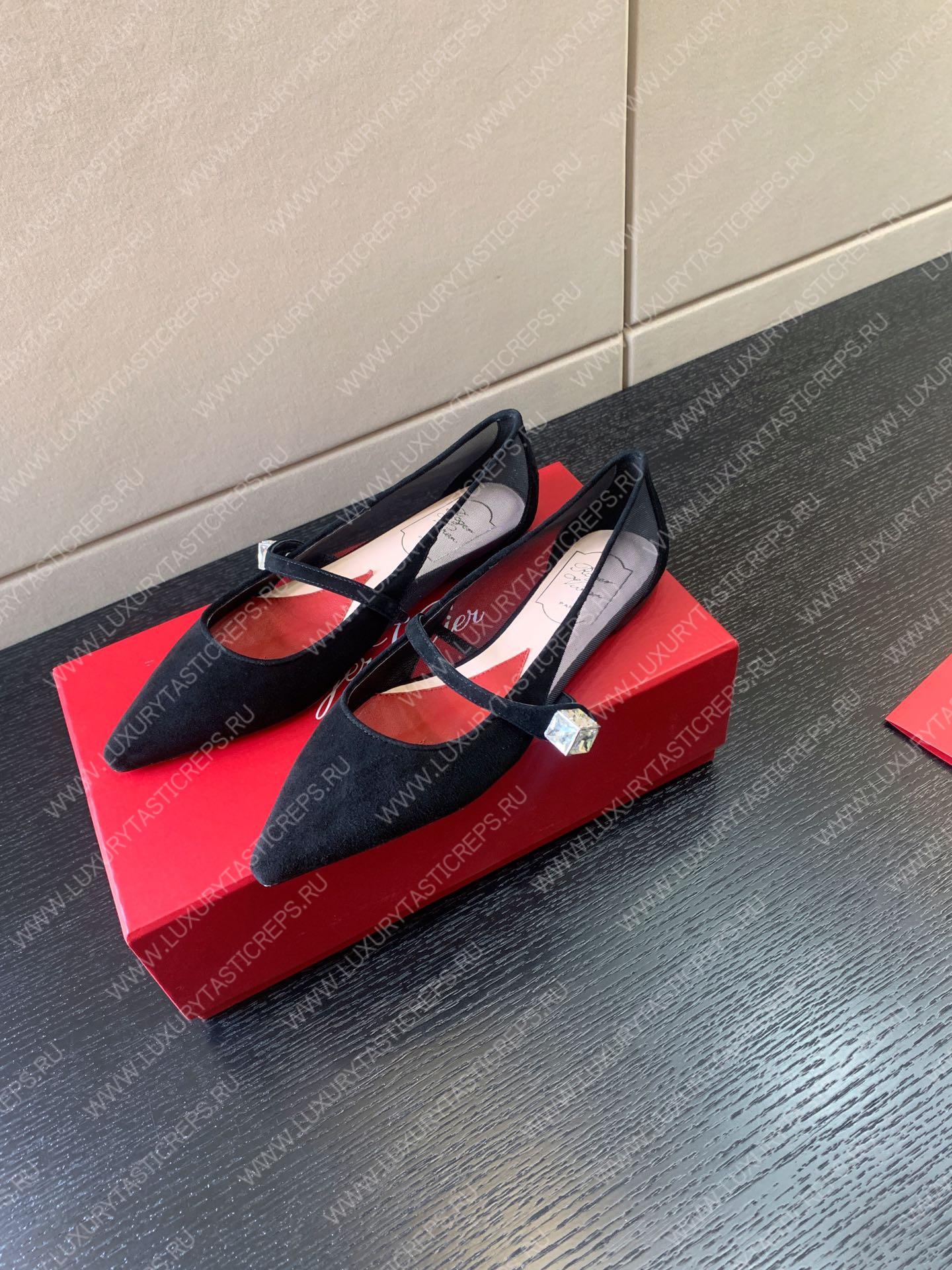 ROGER VIVIER PUMPS SUEDE BLACK RVW53824