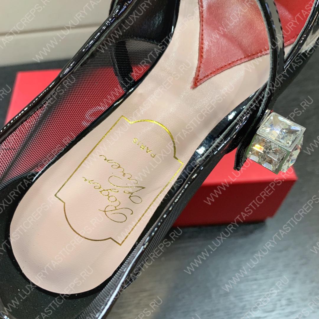 ROGER VIVIER VIRGULE BABIES PUMPS BLACK RVW63834