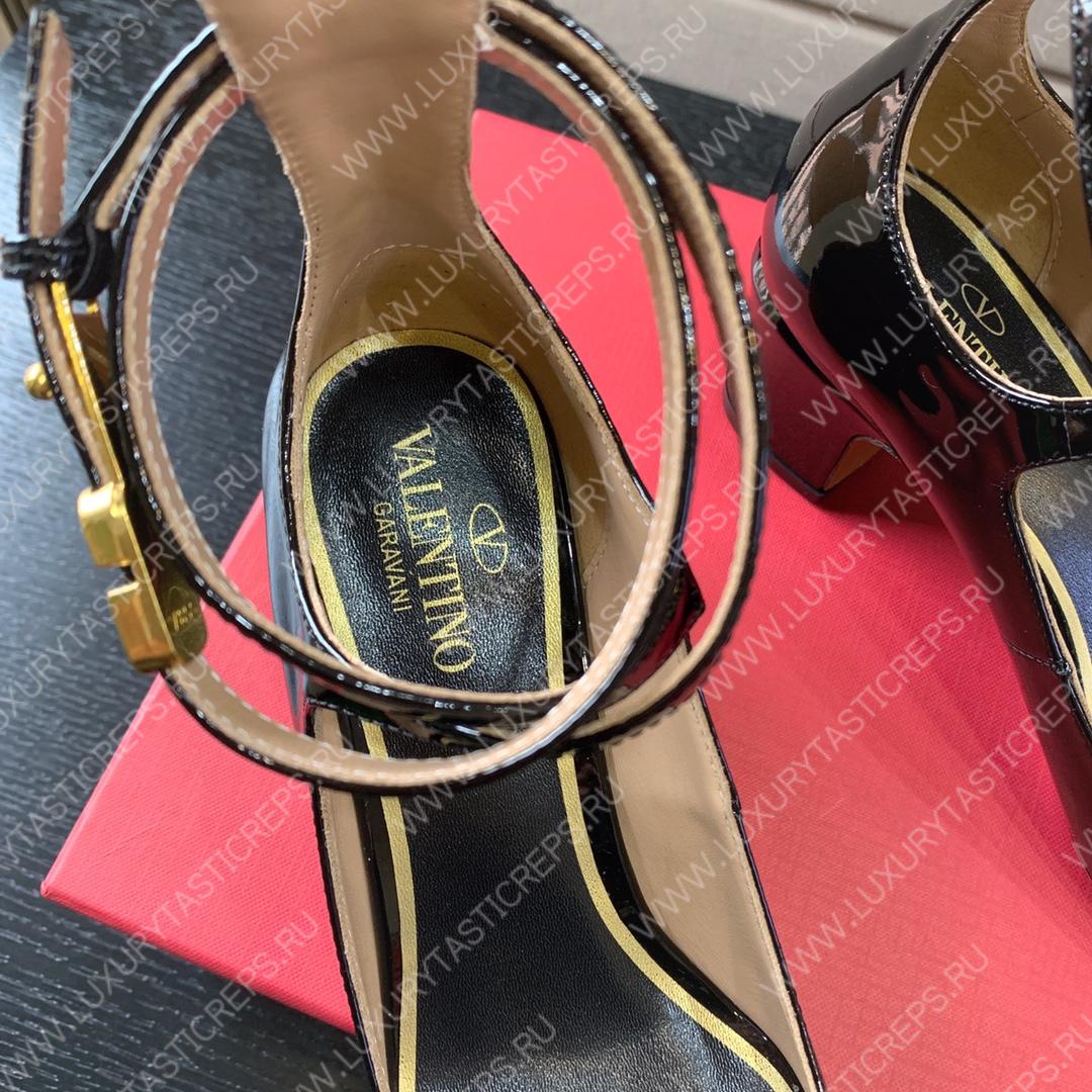 VALENTINO TAN-GO PATENT PUMP BLACK 2W2S0FW5VNEI16