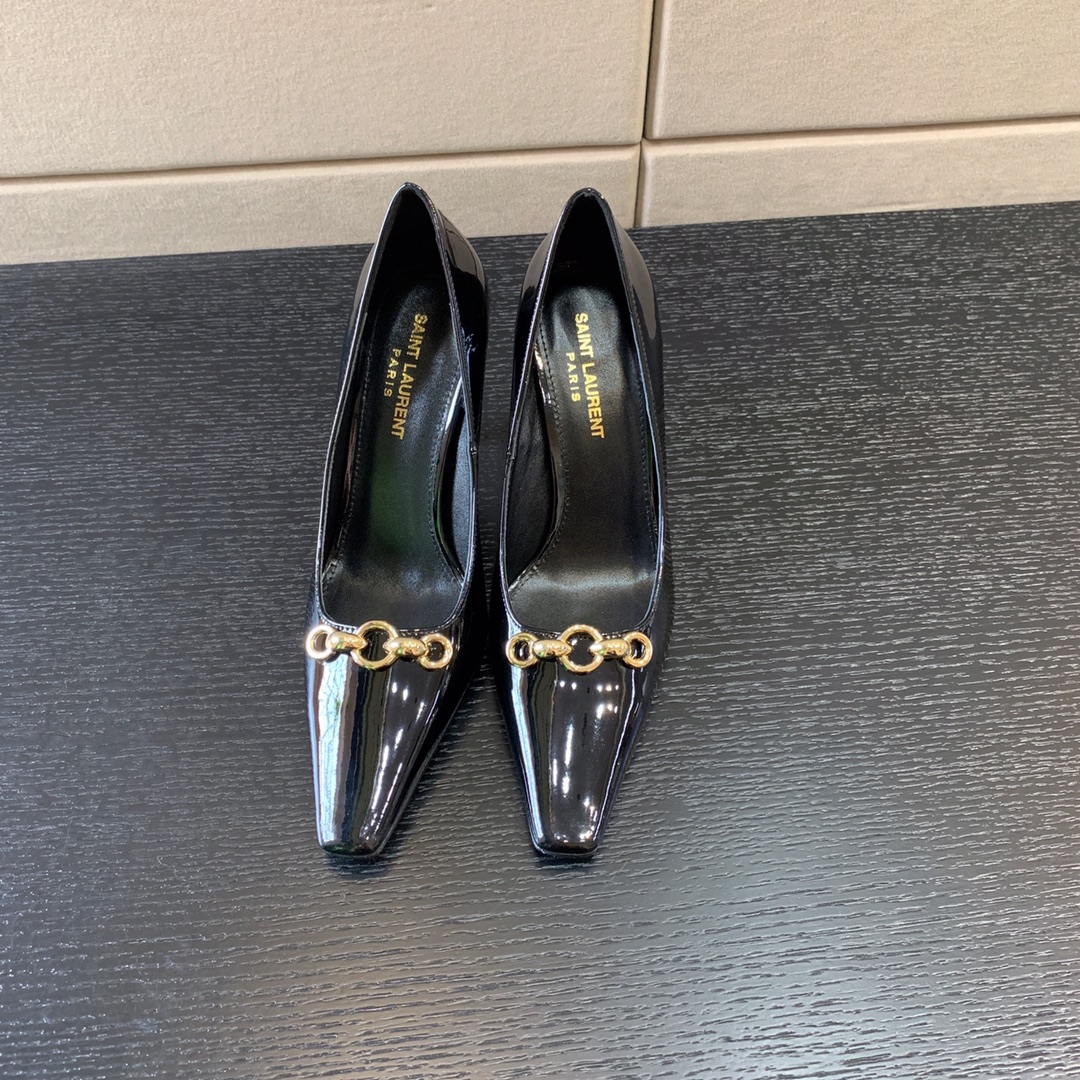 YVES SAINT LAURENT TOM 40 T.DREAM SLING BACK PUMPS NERO 7091741TVKK