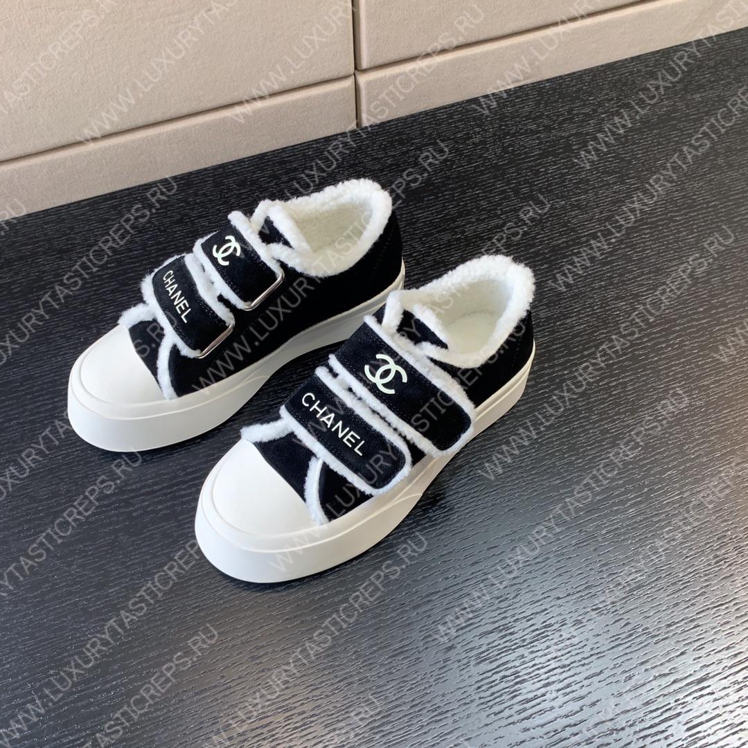 Ch*el sneakers black and white g39978