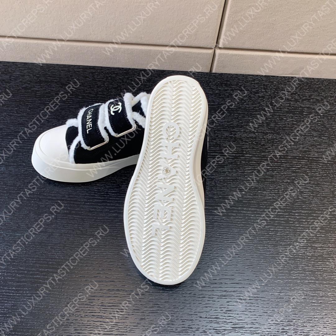 Ch*el sneakers black and white g39978