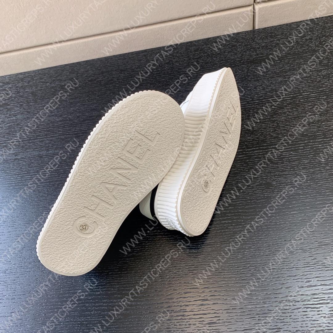 Ch*el sneakers black and white g39978
