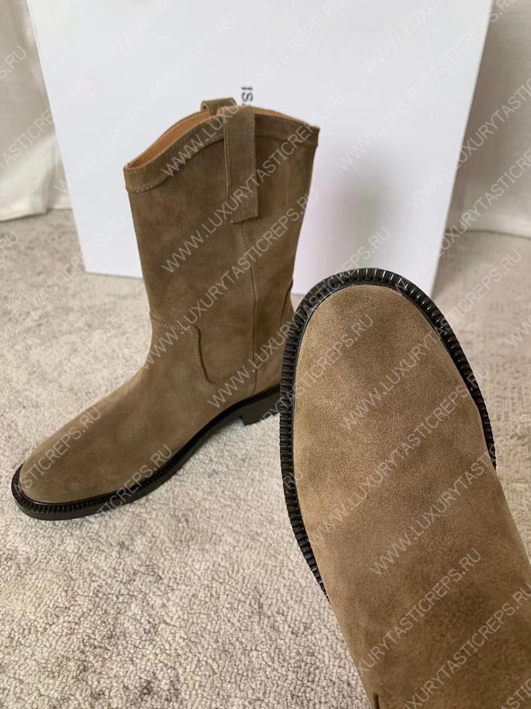 ISABEL MARANT SUSEE SUEDE ANKLE BOOTS TAUPE BO0009FA