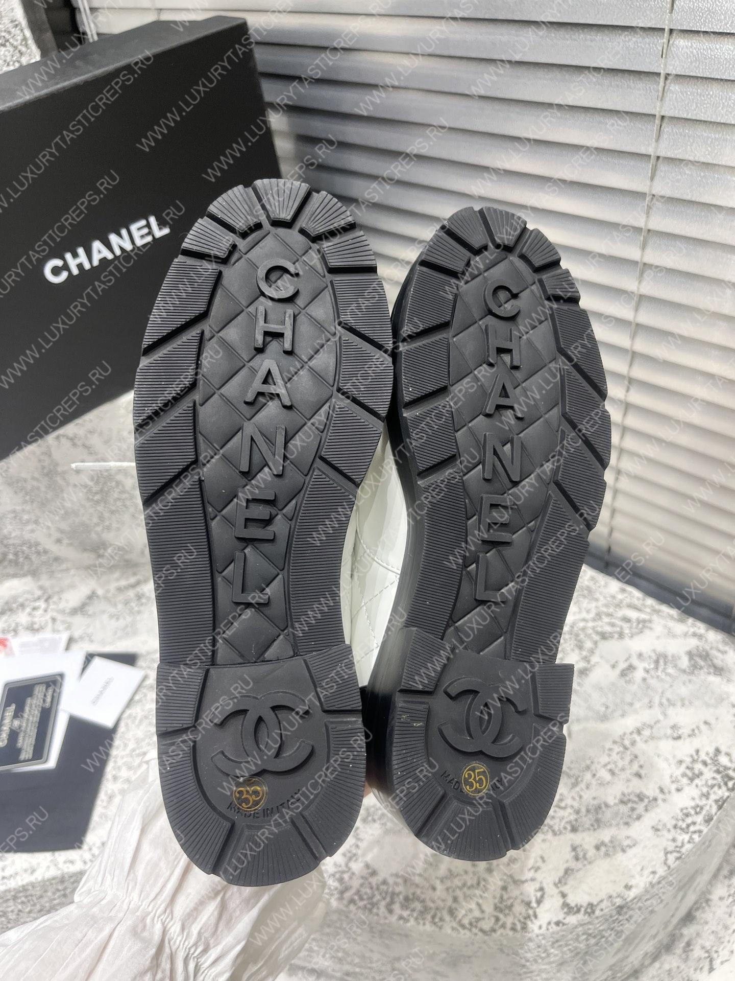 Ch*el lace-up boots black g39393