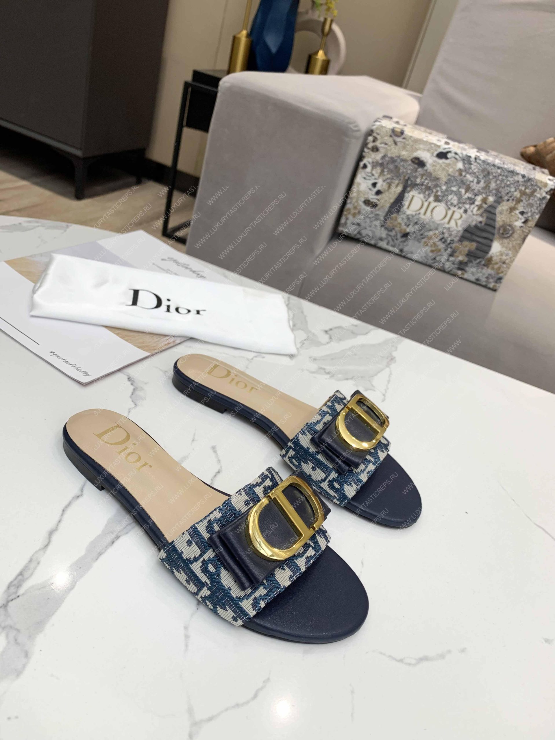 D*or slide blue & beige kcq266vea