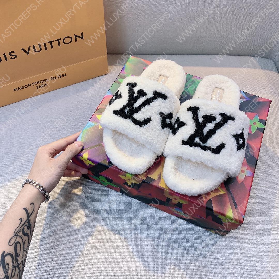 l**is V*t*n paseo flat comfort mule white/black 1a8vgh