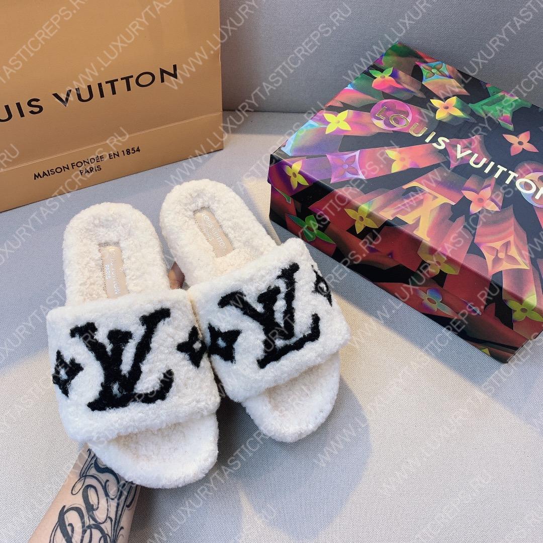 l**is V*t*n paseo flat comfort mule white/black 1a8vgh