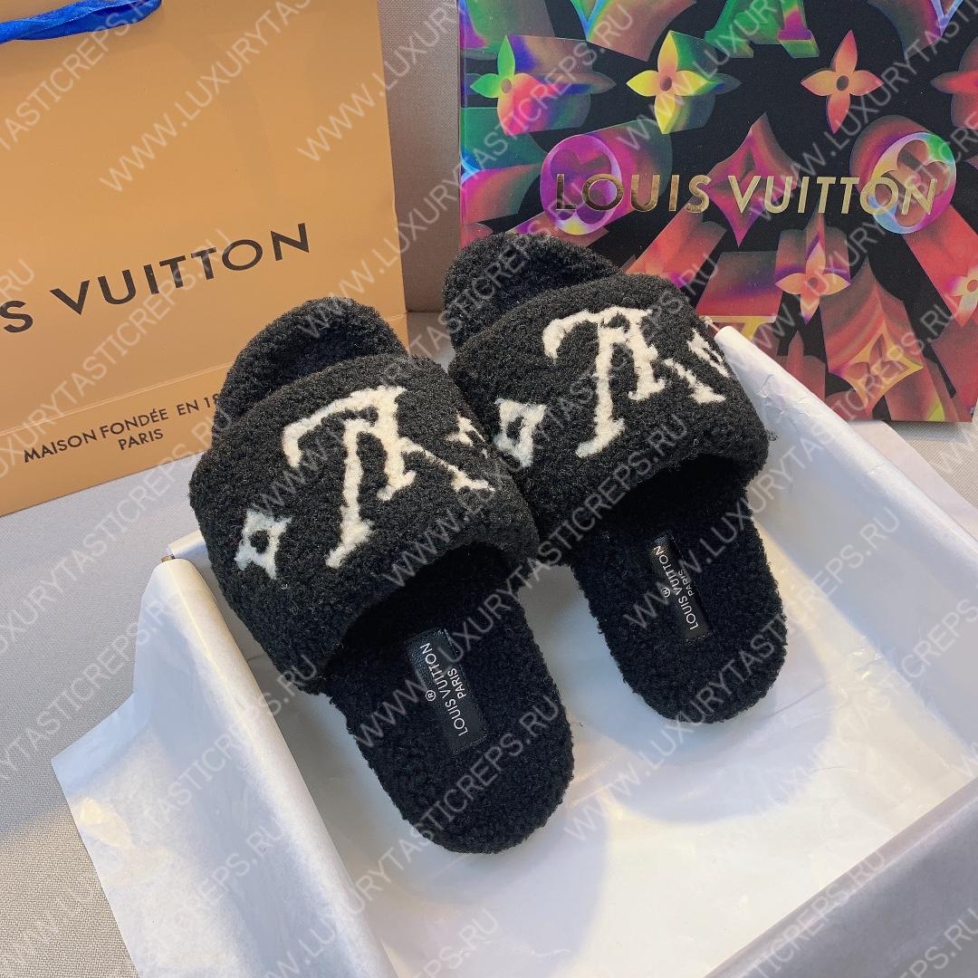 L**is vitton paseo flat comfort mule noir 1a8zin