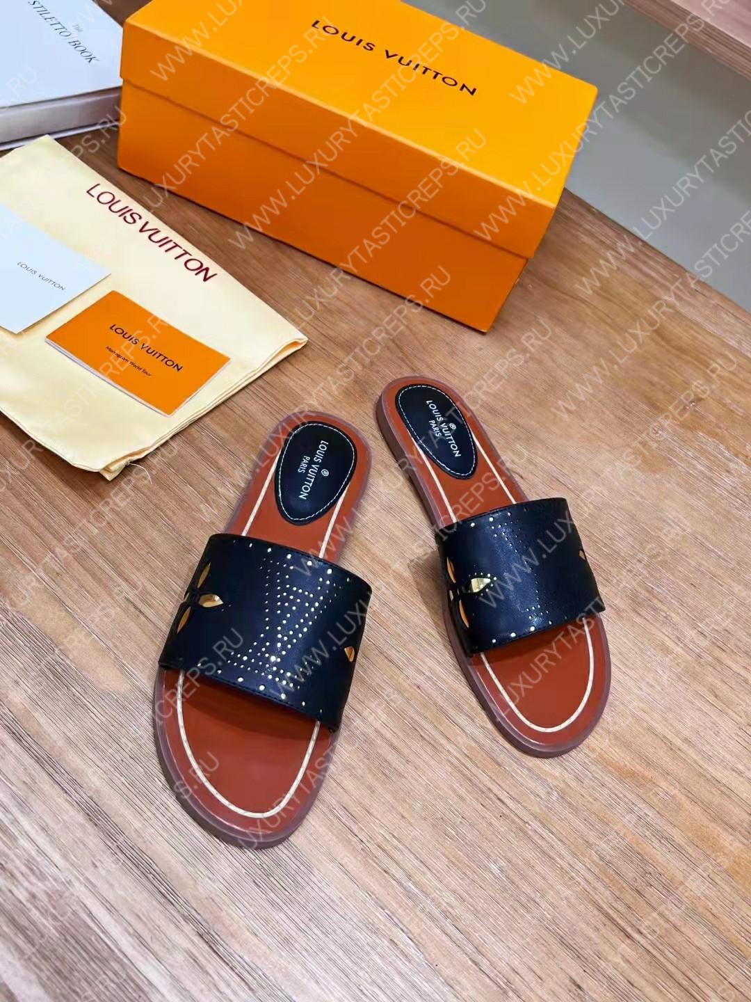 l**is V*t*n flat mule black 1aadiw