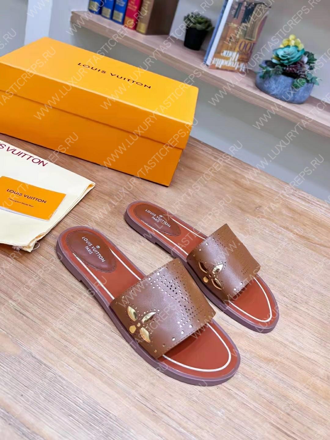 l**is V*t*n flat mule brown 1aadiw