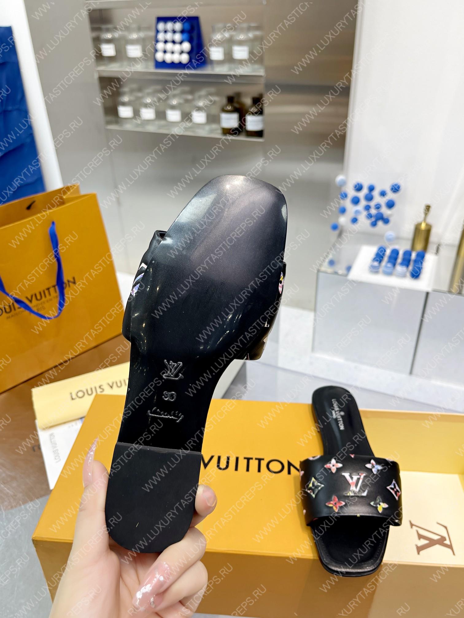 l**is V*t*n revival flat mules black 1aaor5