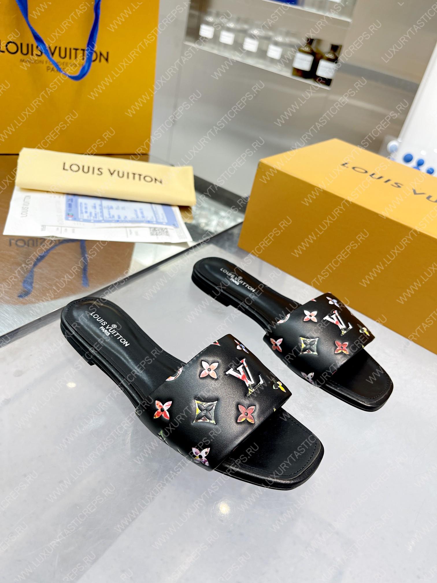 l**is V*t*n revival flat mules black 1aaor5