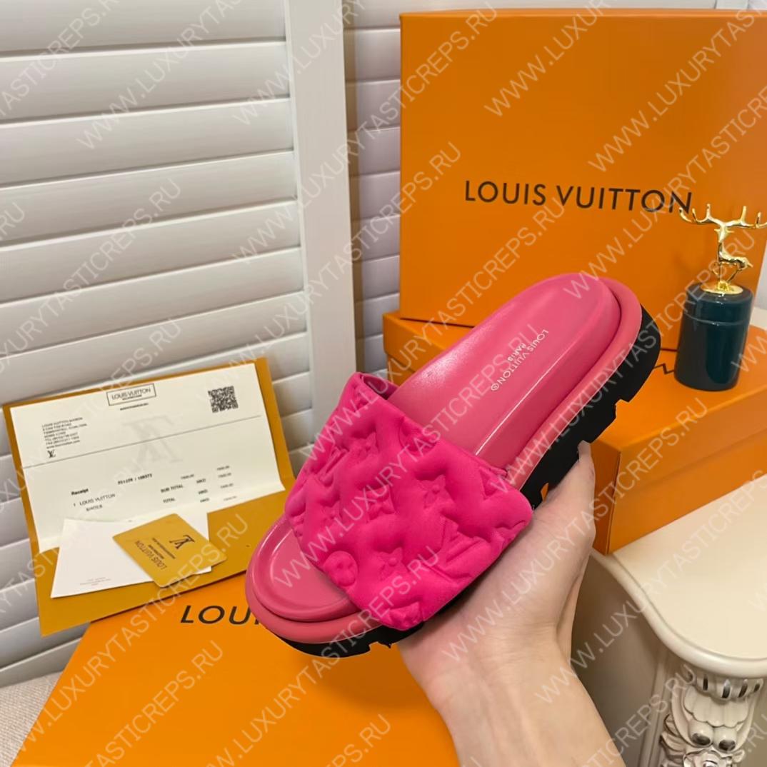 l**is V*t*n pool pillow flat comfort mule pink 1aabku
