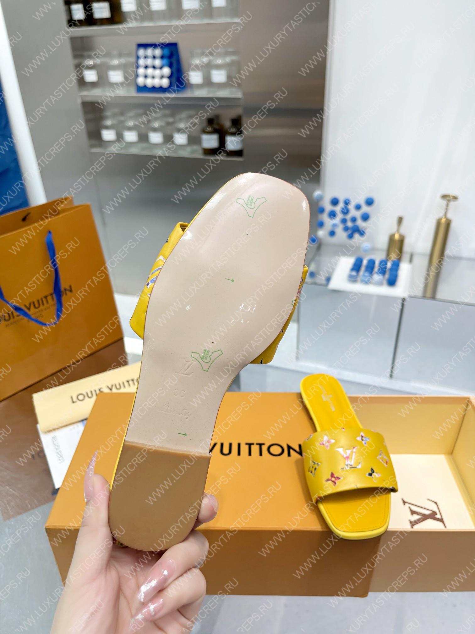 l**is V*t*n revival flat mules yellow 1aaor5
