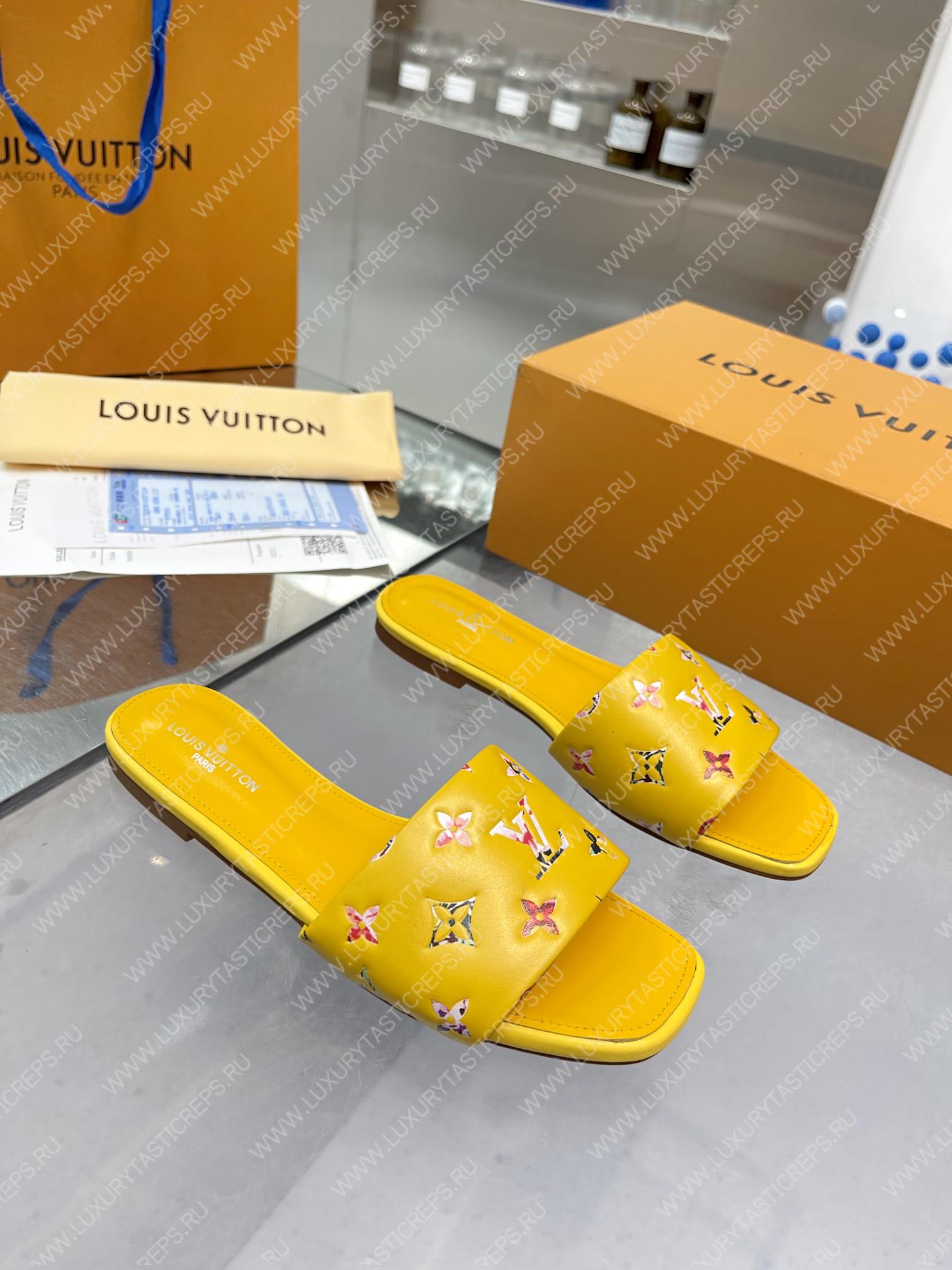 l**is V*t*n revival flat mules yellow 1aaor5